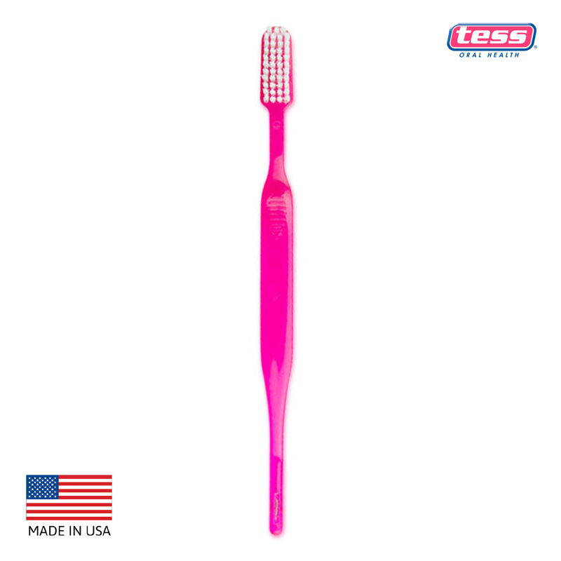Orthodontic Dual Head Toothbrush- Pink