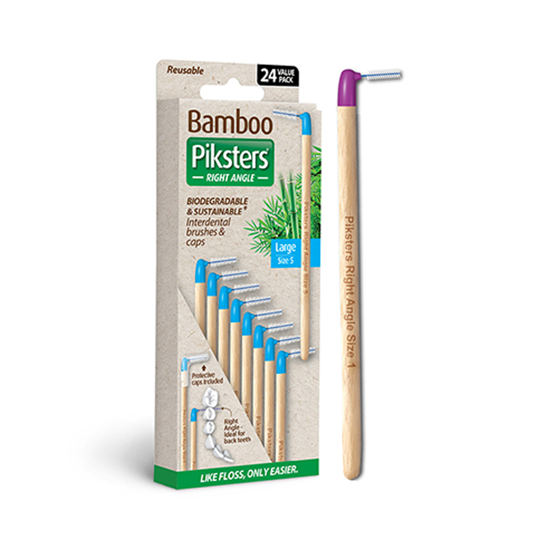 Piksters Bamboo Right Angle Interdental - Size 1 (6 of pack)